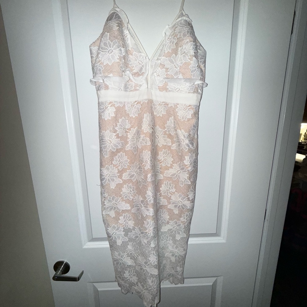 Bardot White Floral Lace Chemise